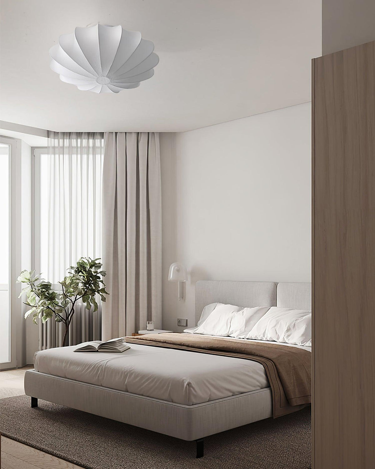 Miriveria plafondlamp stofkap sculpturale elegante