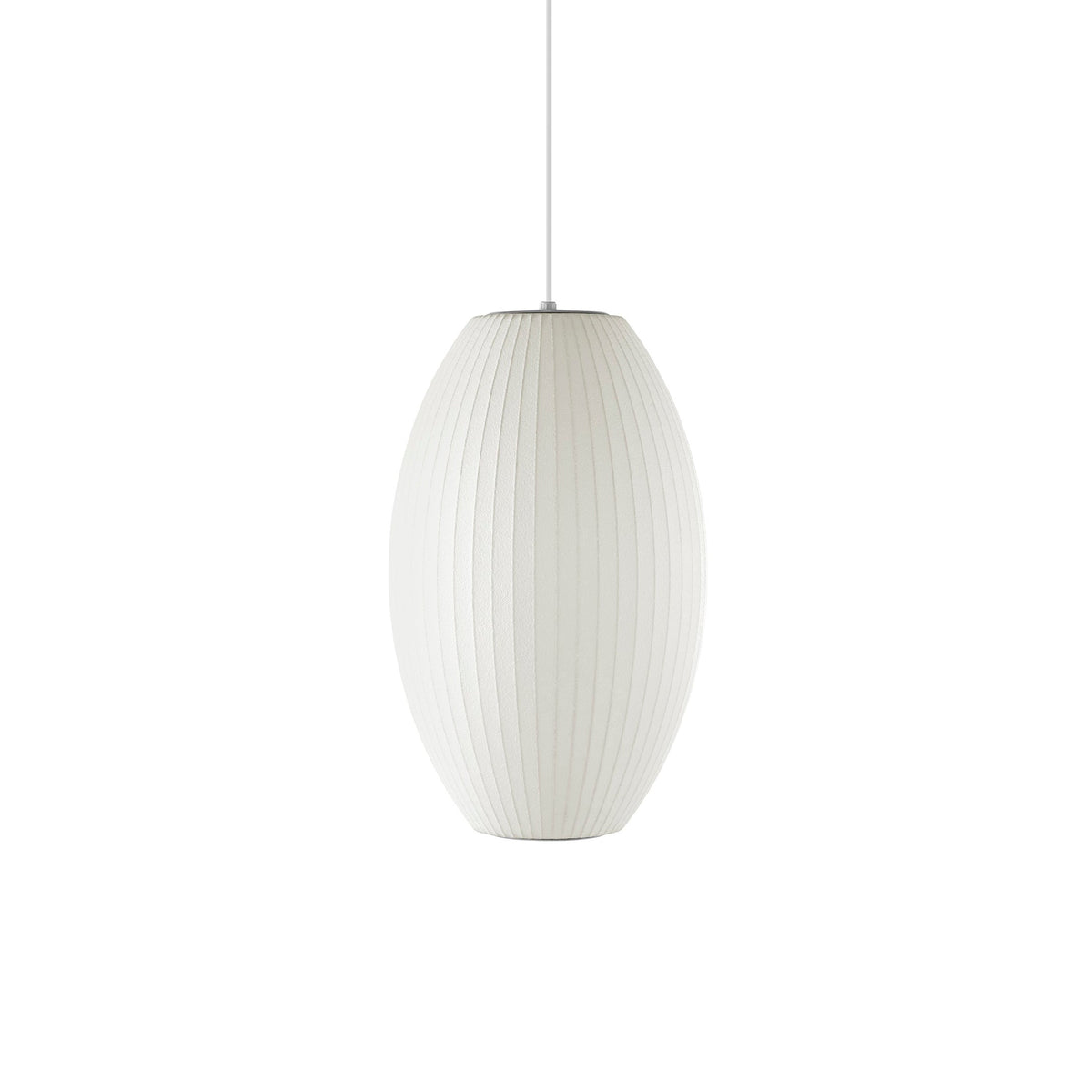 Bis hanglamp van zijde en staal