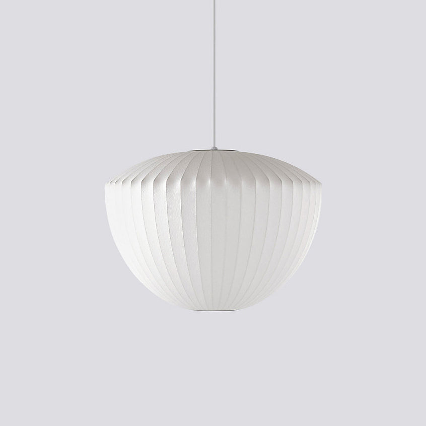 Bis hanglamp van zijde en staal