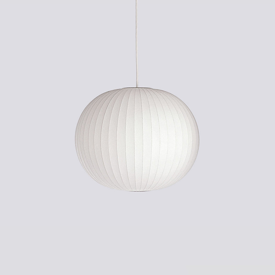 Bis hanglamp van zijde en staal