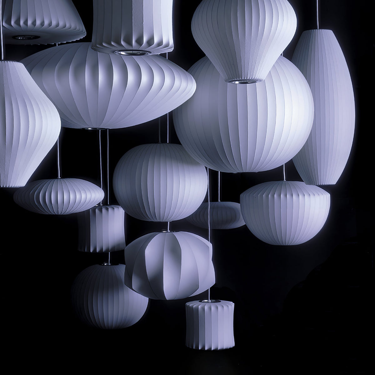 Nebula Bubble Mulberry Silk hanglamp