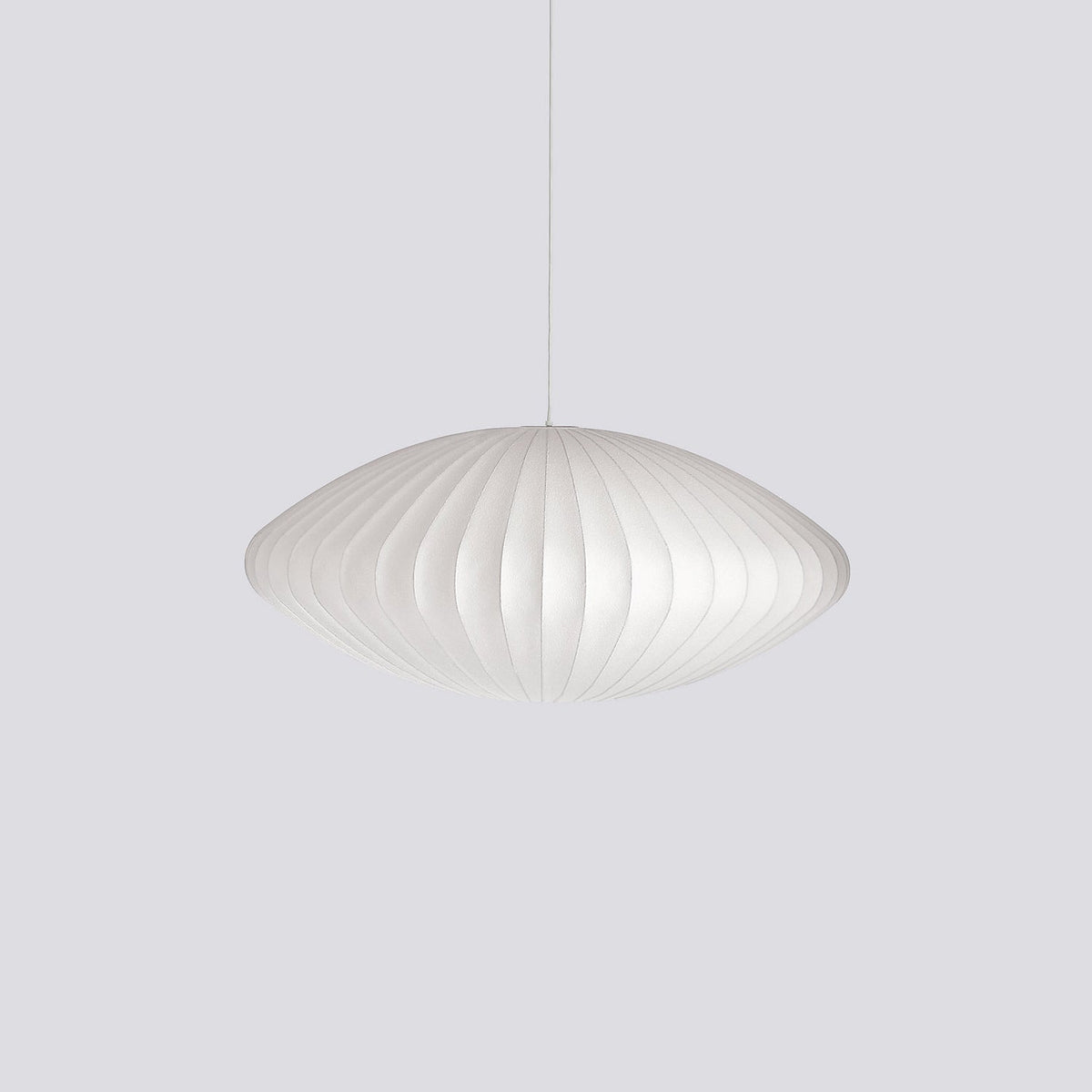 Bis hanglamp van zijde en staal