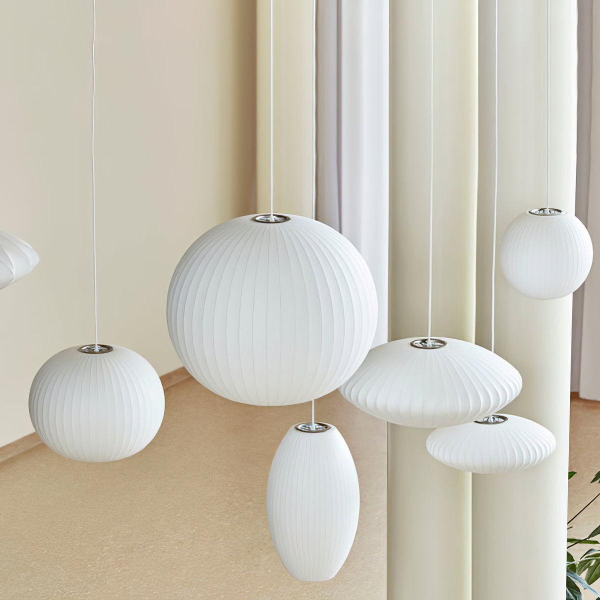 Nebula Bubble Mulberry Silk hanglamp