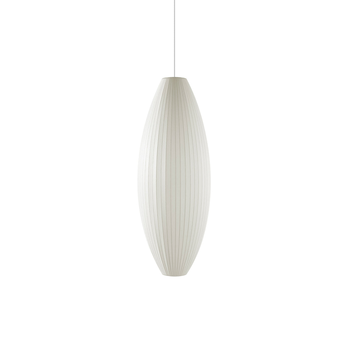 Bis hanglamp van zijde en staal