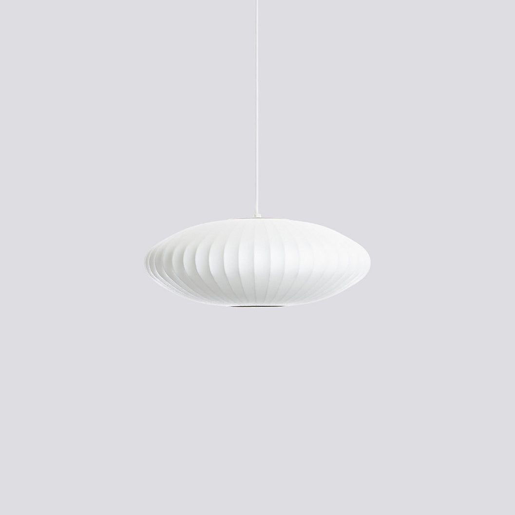 Bis hanglamp van zijde en staal