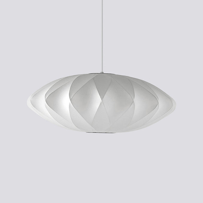 Bis hanglamp van zijde en staal