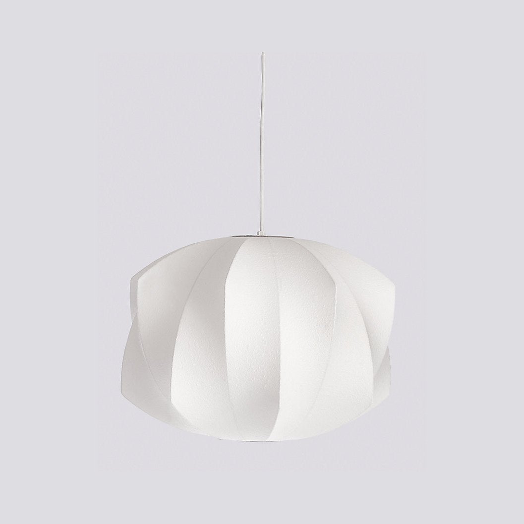 Bis hanglamp van zijde en staal