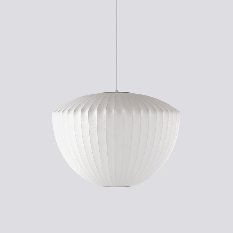 Bis hanglamp van zijde en staal