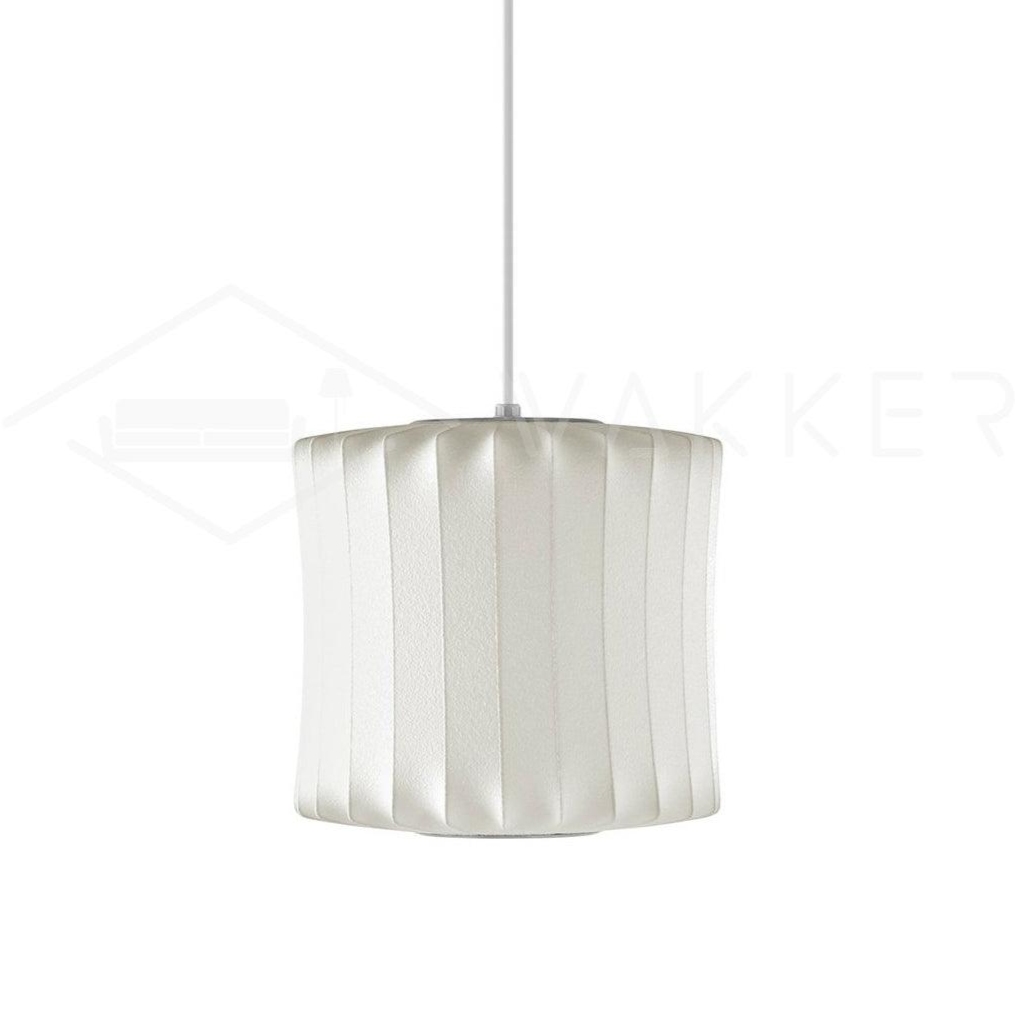 Bis hanglamp van zijde en staal