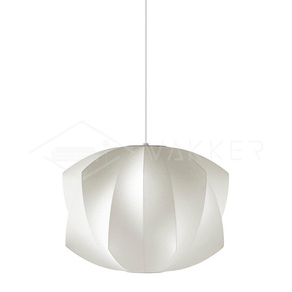 Bis hanglamp van zijde en staal