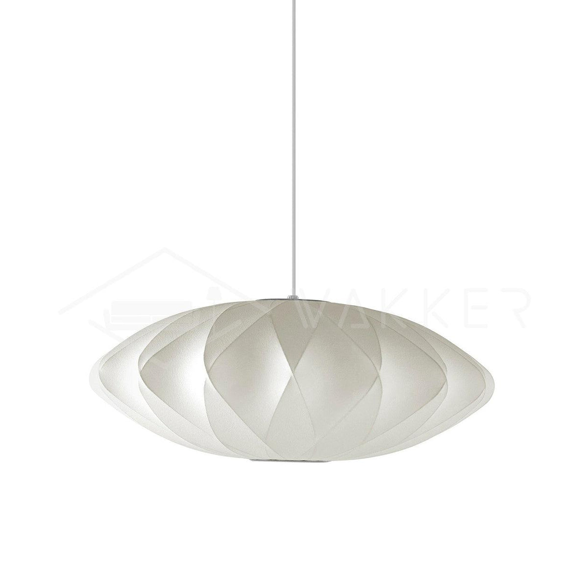 Bis hanglamp van zijde en staal