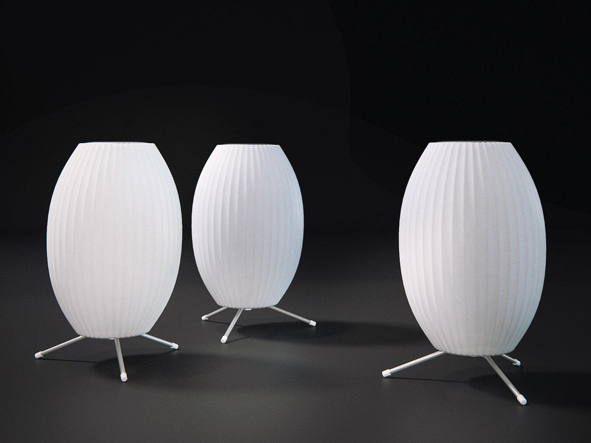 Rostix tafellamp van staal in minimalistisch industrieel ontwerp