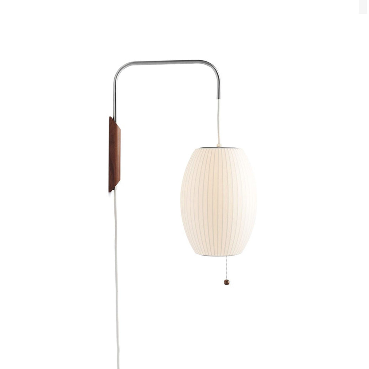 Aldinira wandlamp walnoot bal