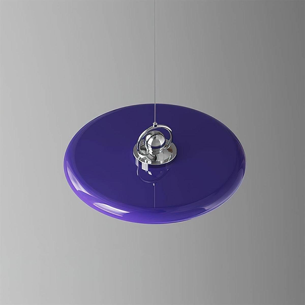 Cirorenne hanglamp met schommelarm in paars