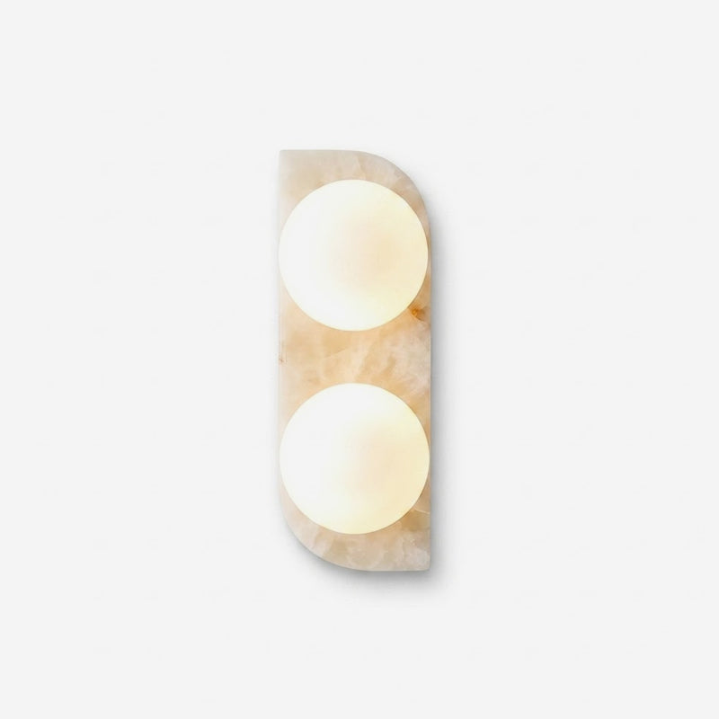 Onyx albasten wandlamp