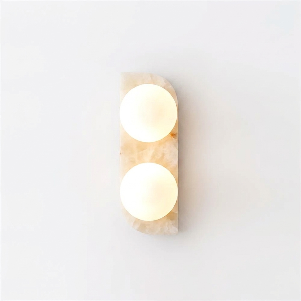 Onyx albasten wandlamp