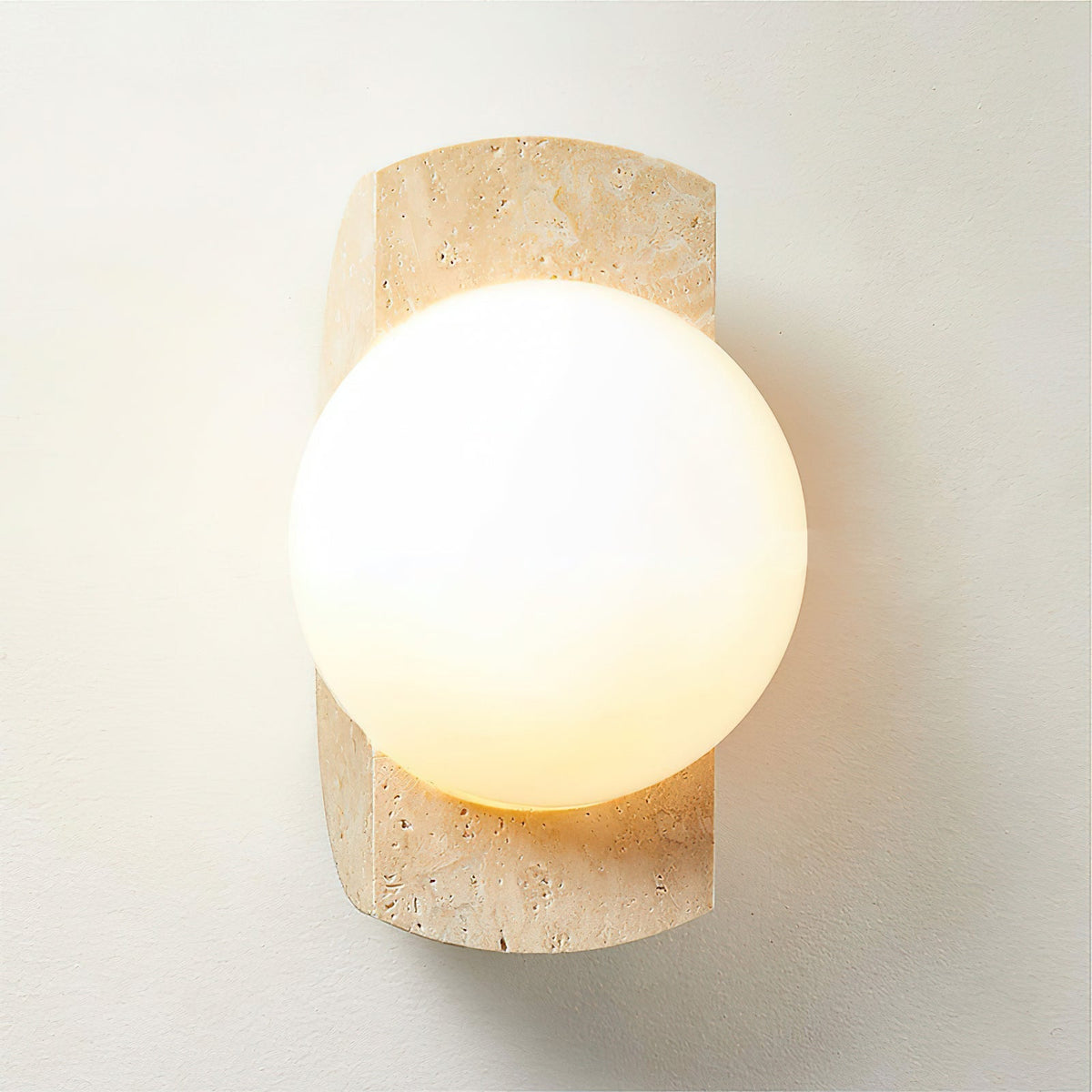 Aisle wandlamp Marmer of travertin