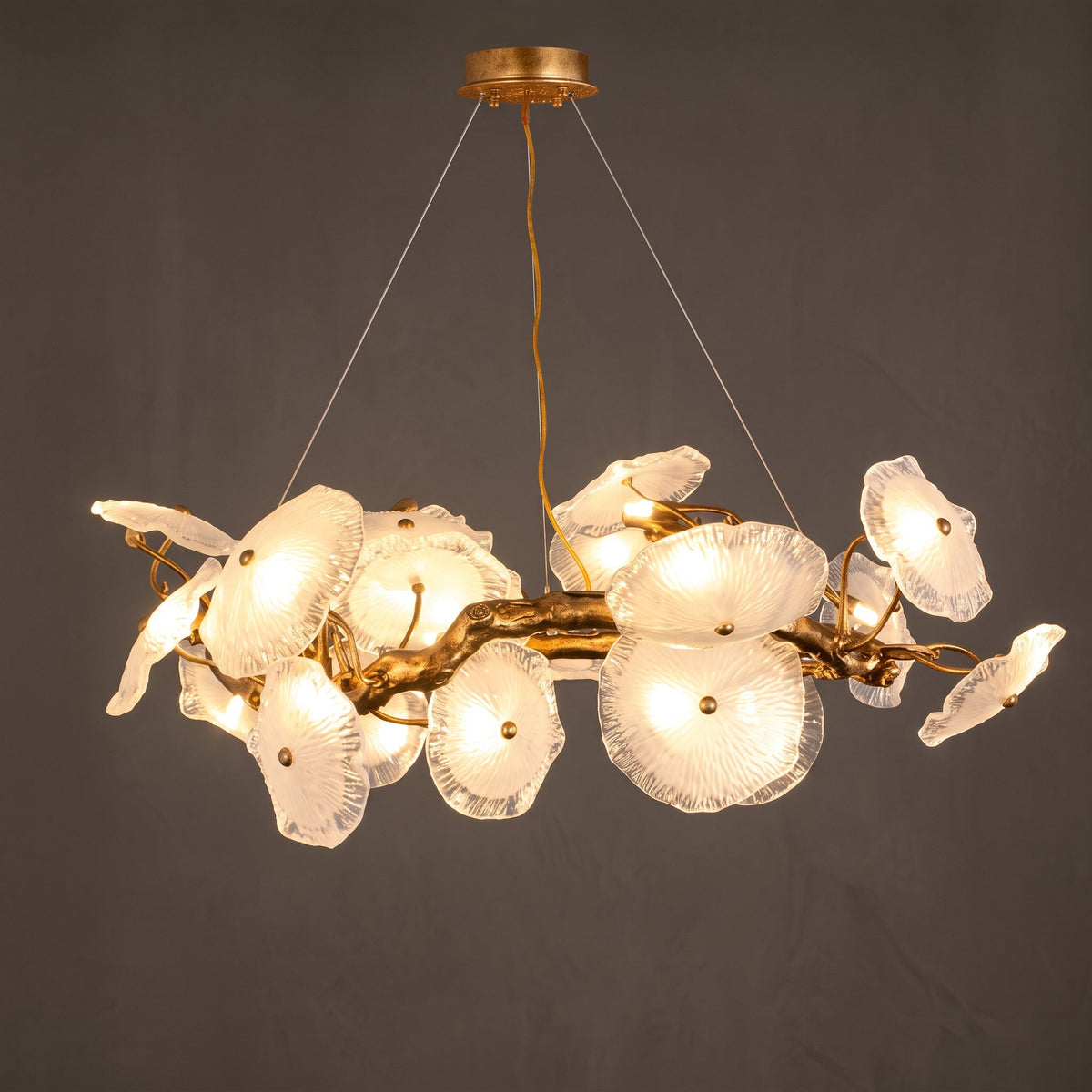 Avenhurst lotus glazen kroonluchter