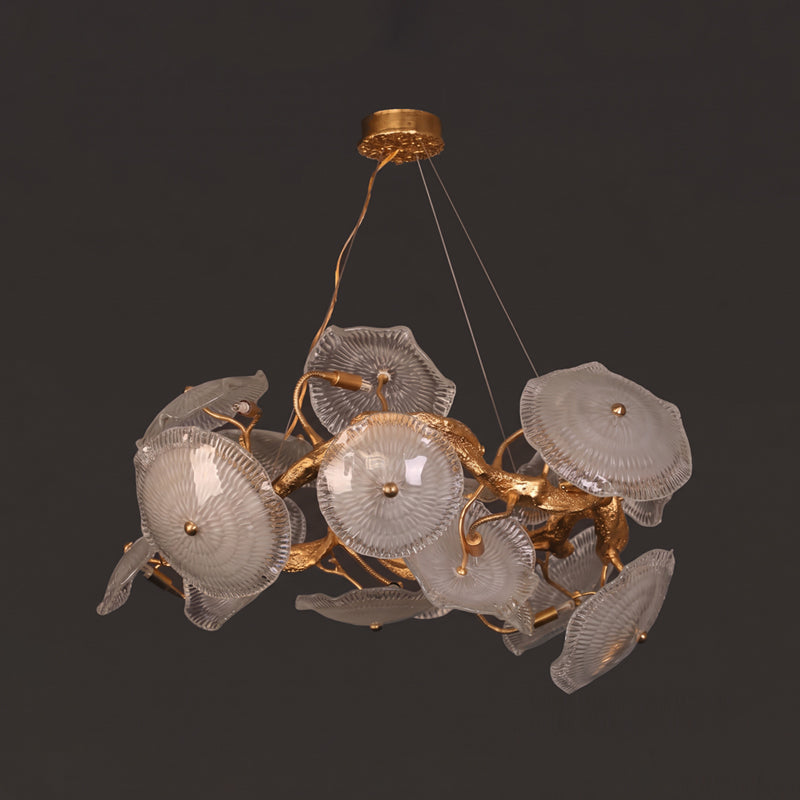 Avenhurst lotus glazen kroonluchter