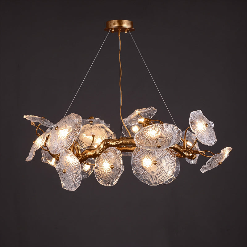 Avenhurst lotus glazen kroonluchter
