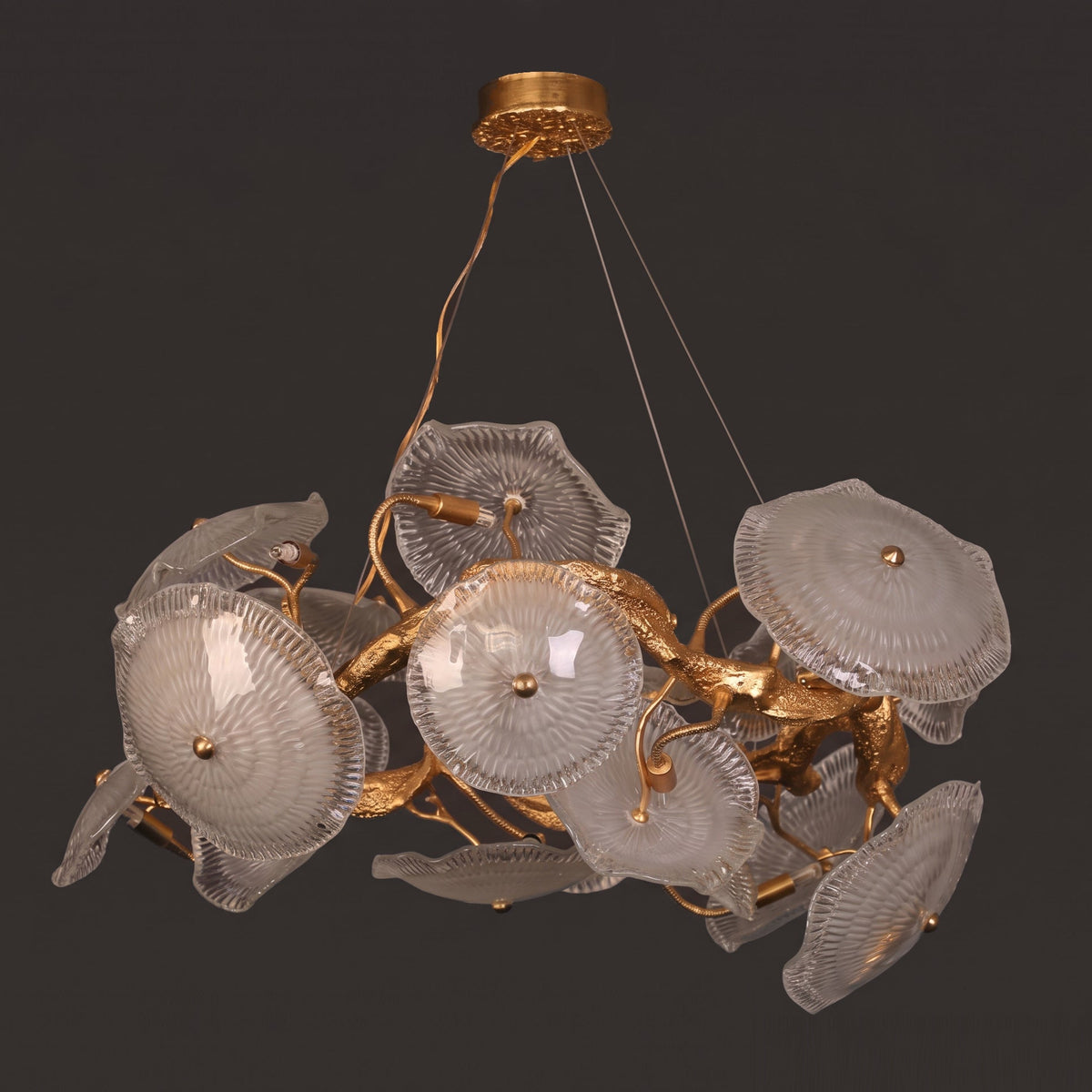 Avenhurst lotus glazen kroonluchter
