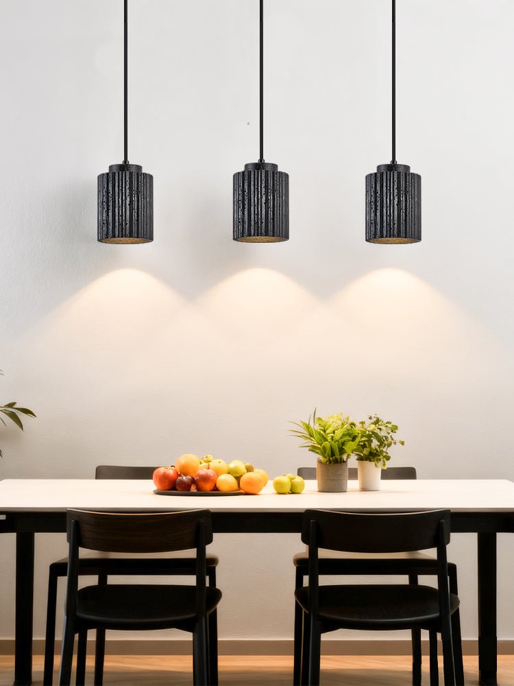 Hirb Ridge Zwart travertin hanglamp
