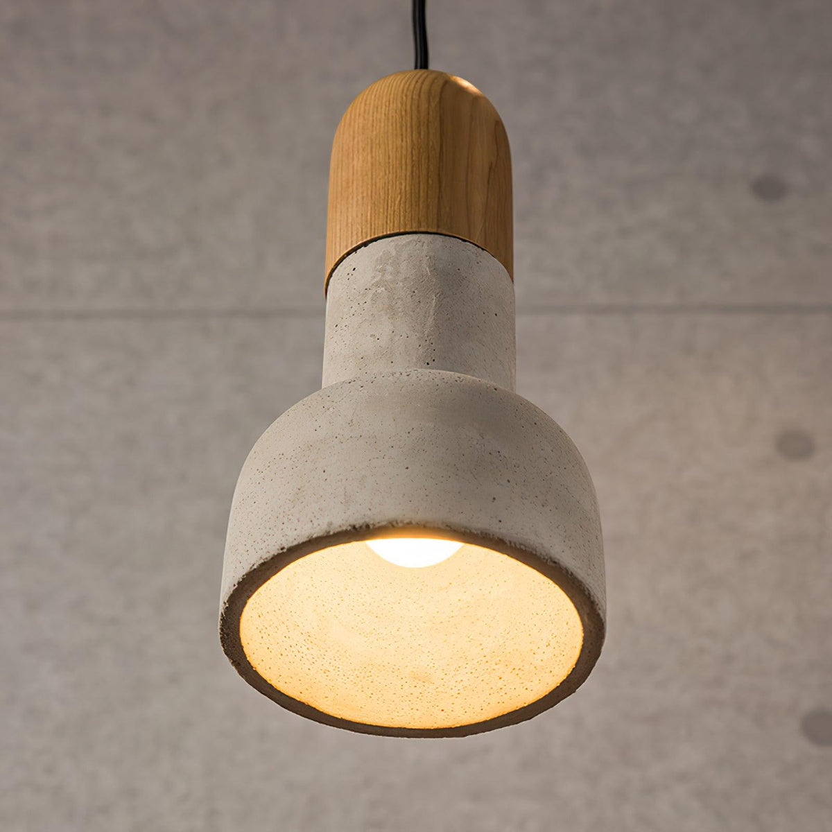 Trio Rustic hout hanglamp Grijs