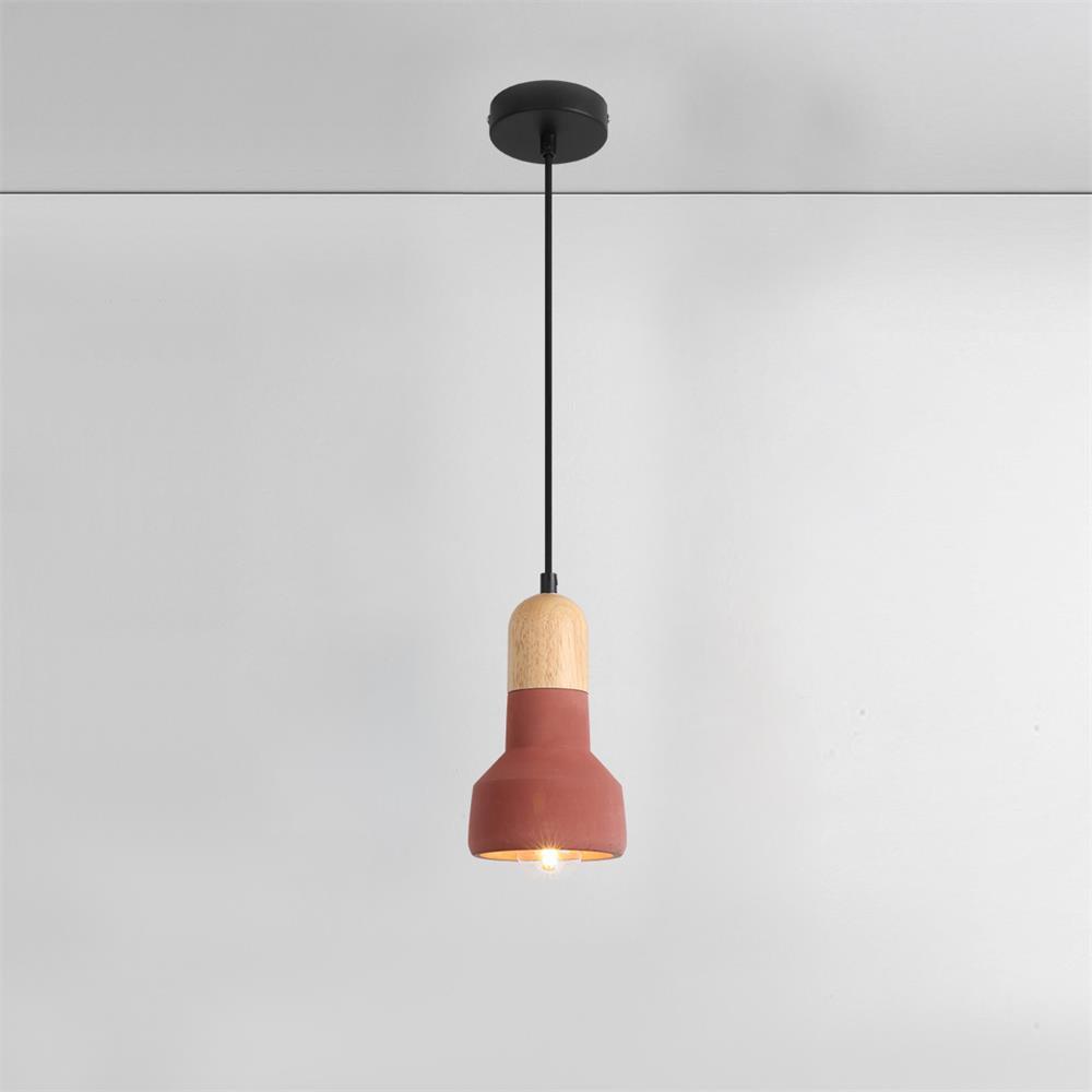 Trio Rustic hout hanglamp Grijs