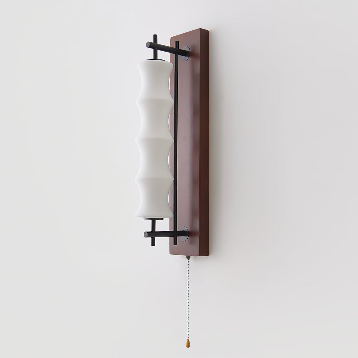Eireelia wandlamp met golfpatroon in glas