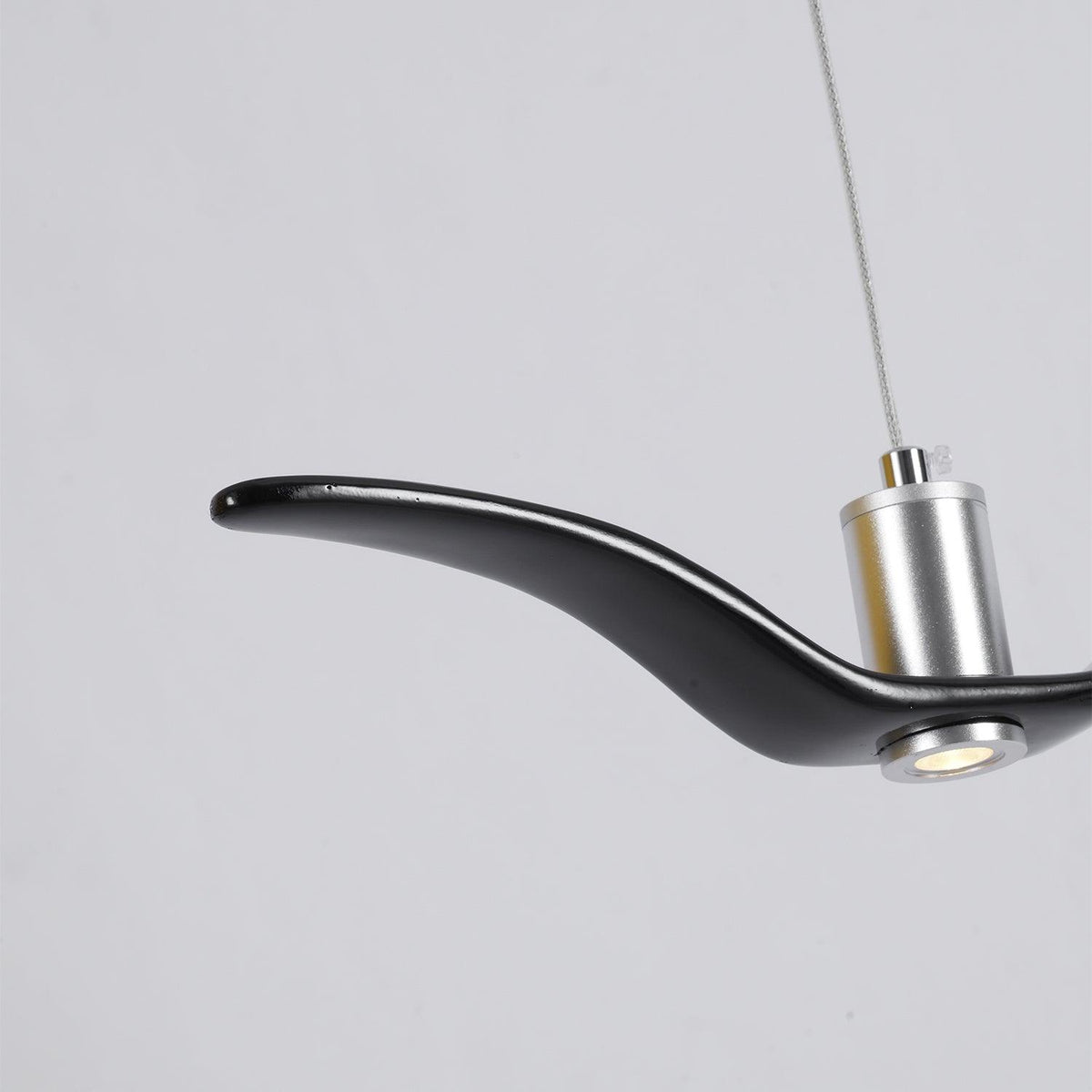 Ivoren hanglamp met vleugels voor woonkamer