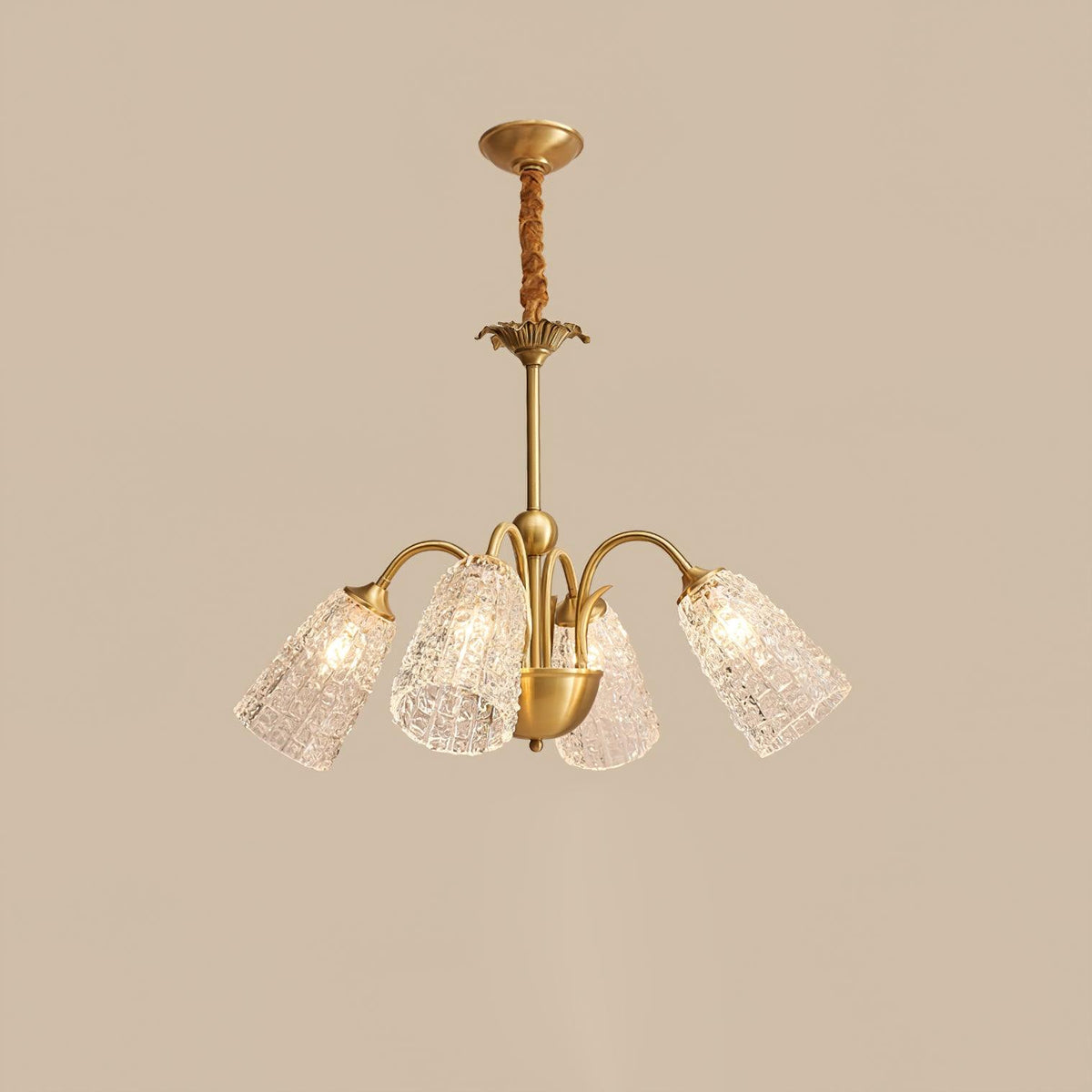 Celiella Vintage glas Kroonluchter