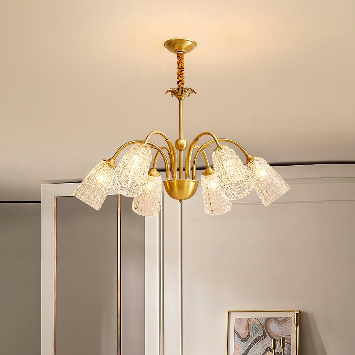 Celiella Vintage glas Kroonluchter
