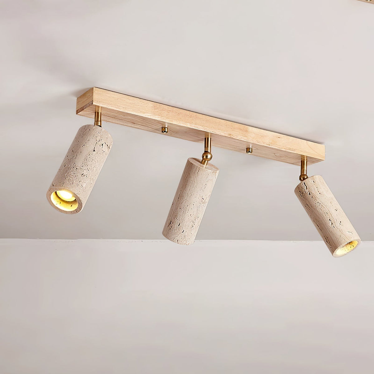 Tavalette Multi-Cylinder travertin Track Light