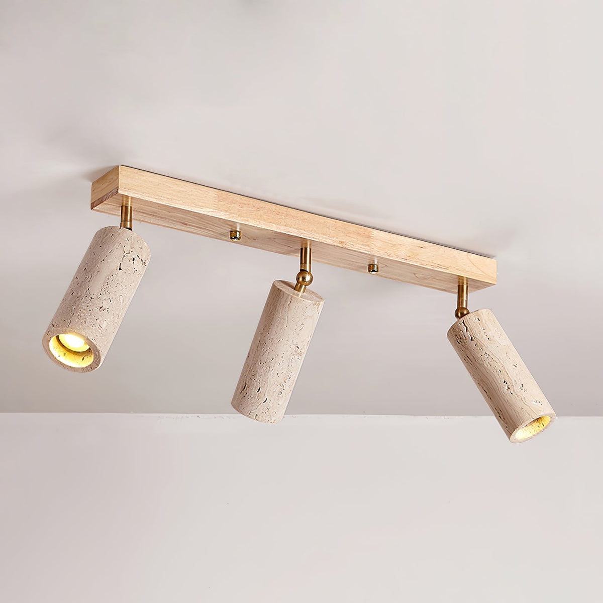 Tavalette Multi-Cylinder travertin Track Light