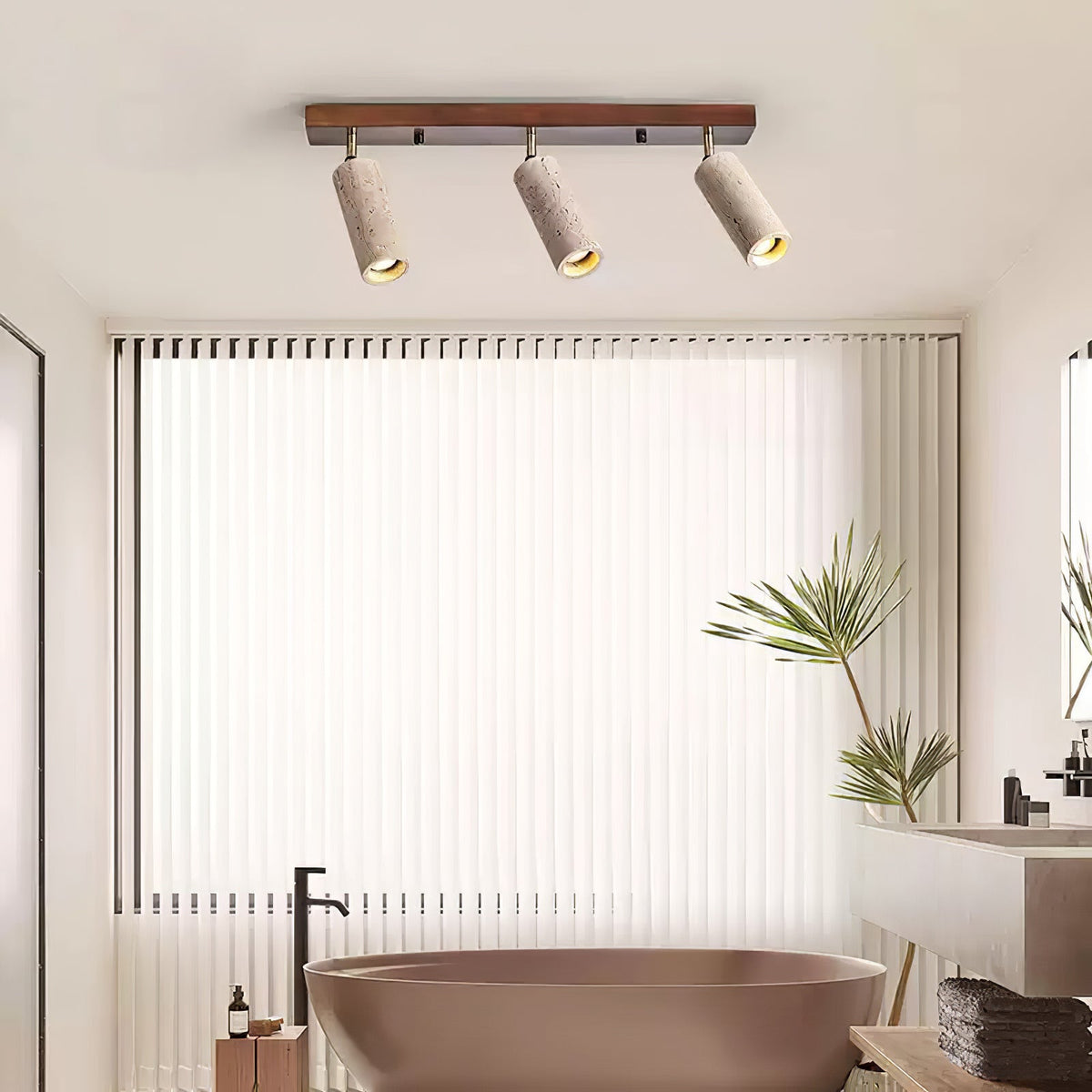 Tavalette Multi-Cylinder travertin Track Light
