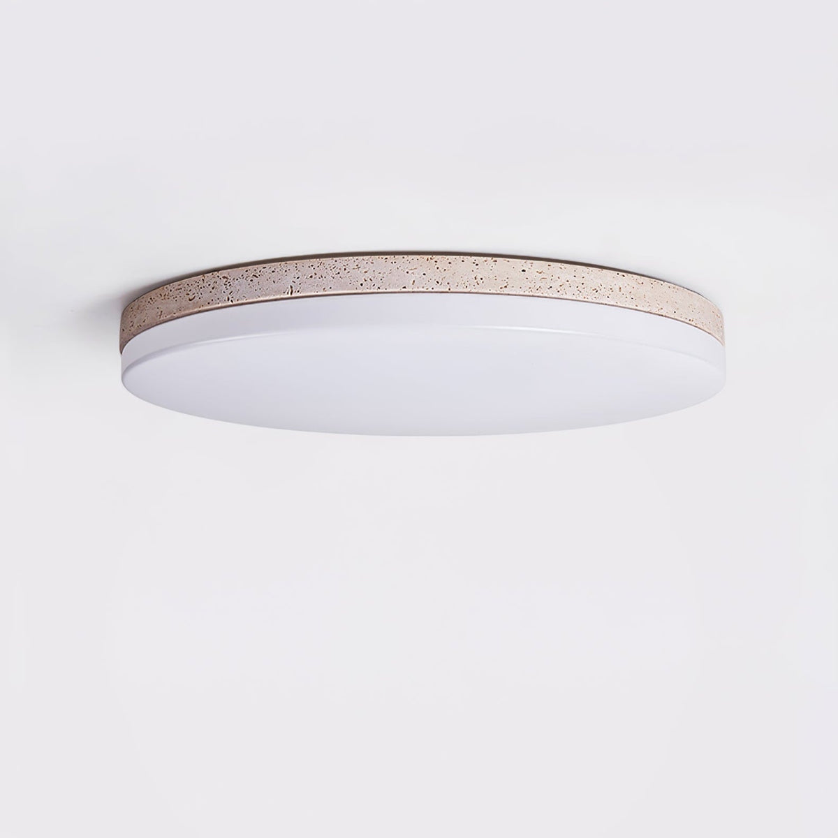 Sloane plafondlamp in geel travertin