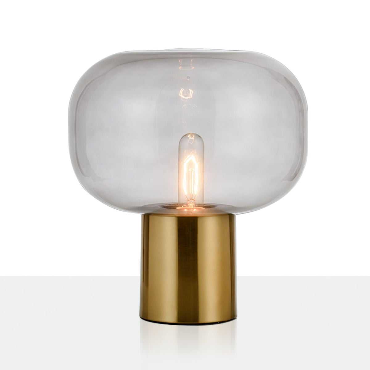 Teloz Industriële tafellamp van glas