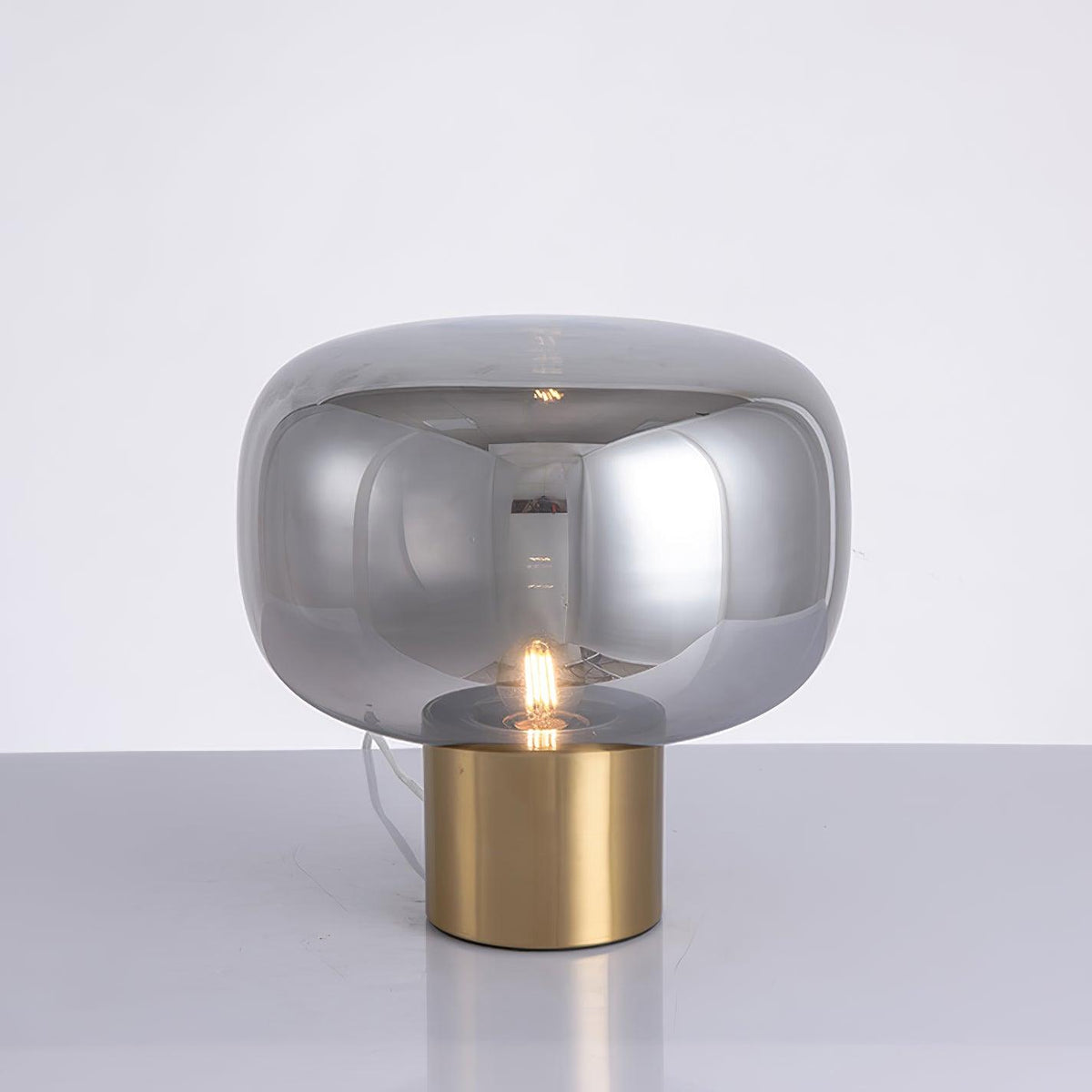 Teloz Industriële tafellamp van glas