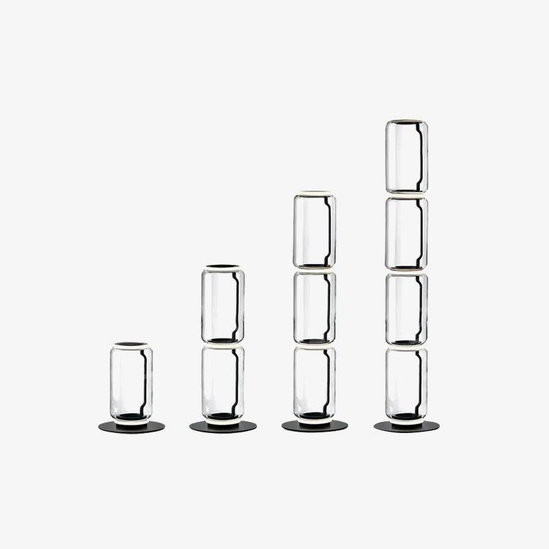 Cyrilys vloerlamp bamboe glas