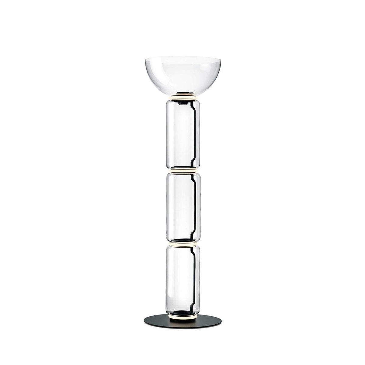 Cyrilys vloerlamp bamboe glas