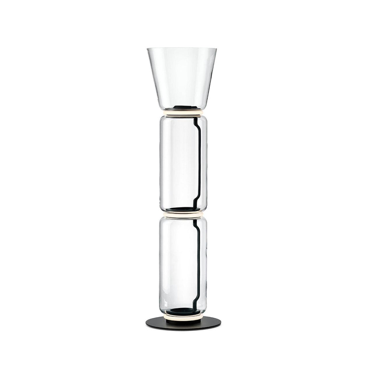 Cyrilys vloerlamp bamboe glas