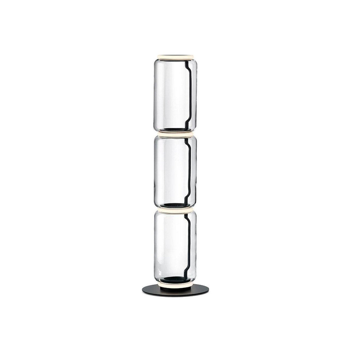 Cyrilys vloerlamp bamboe glas