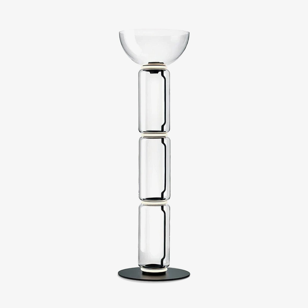 Cyrilys vloerlamp bamboe glas