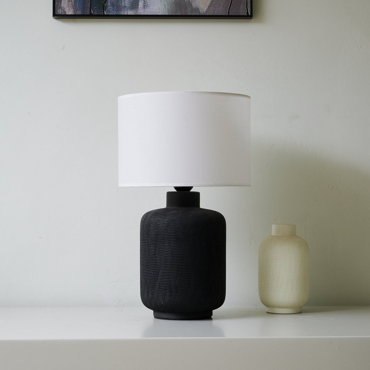 Burce Moderne tafellamp van keramiek