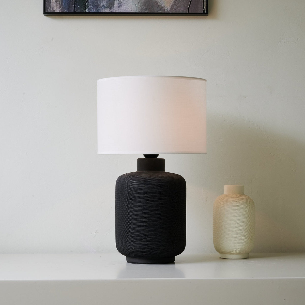 Burce Moderne tafellamp van keramiek