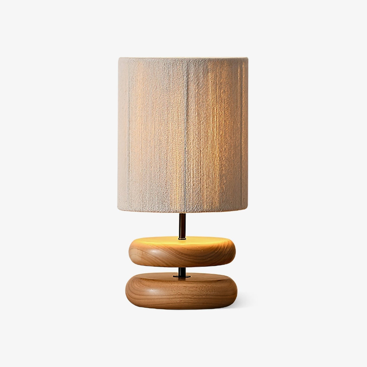 Morgan Minimalistische tafellamp van walnoothout
