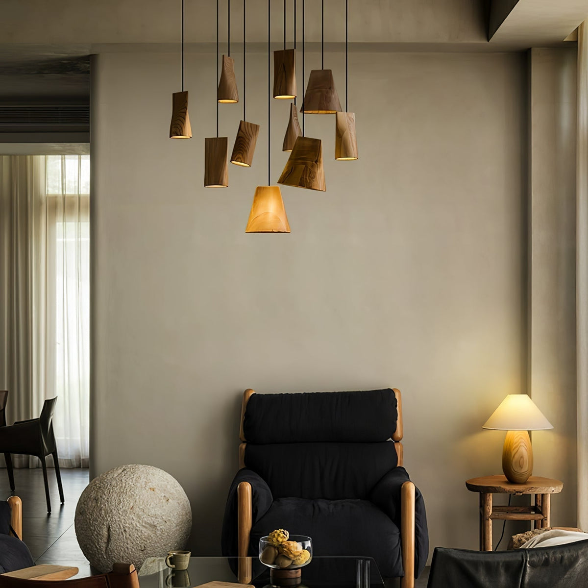 Sylorena Rustic Houten hanglamp