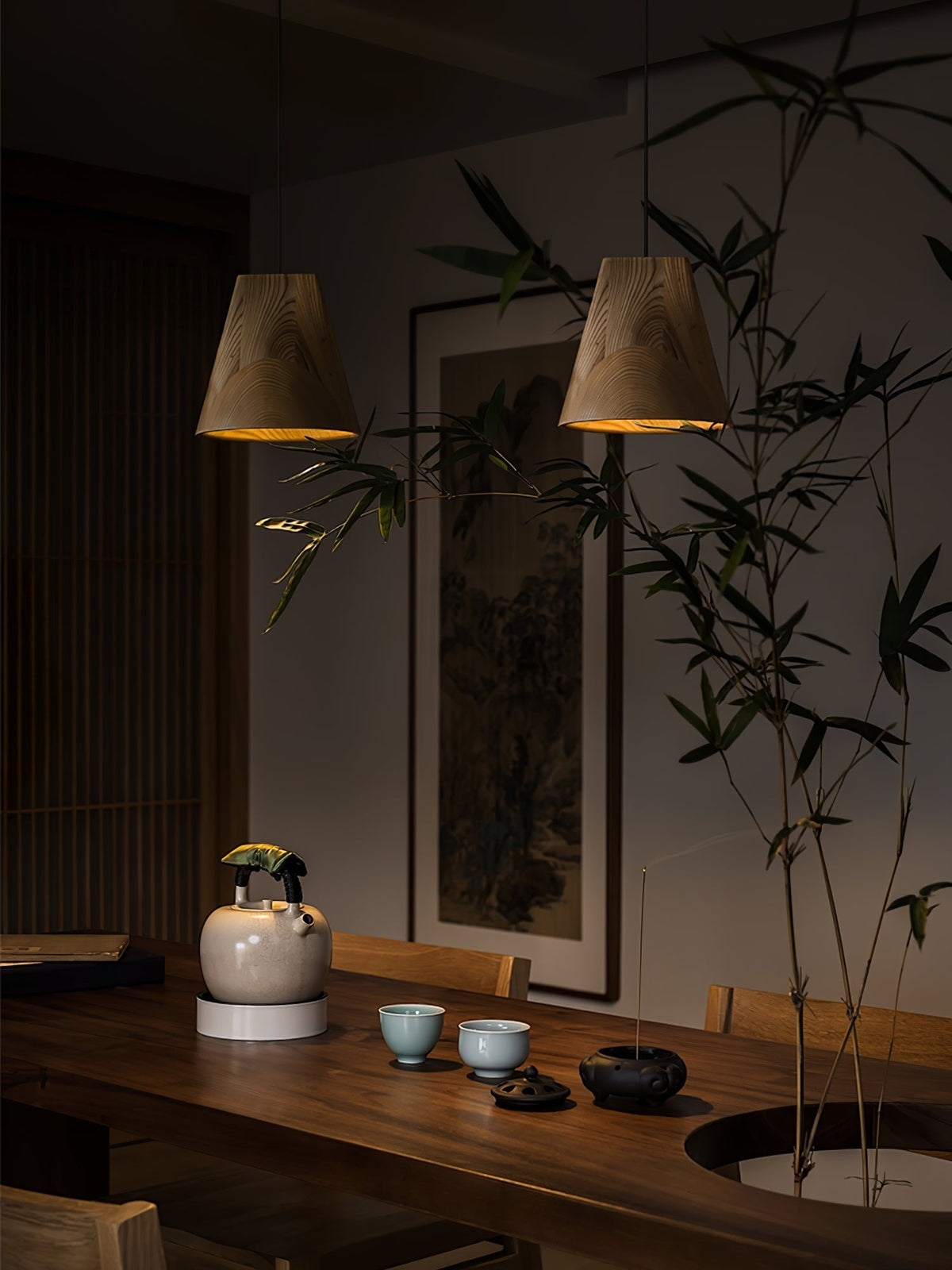 Sylorena Rustic Houten hanglamp