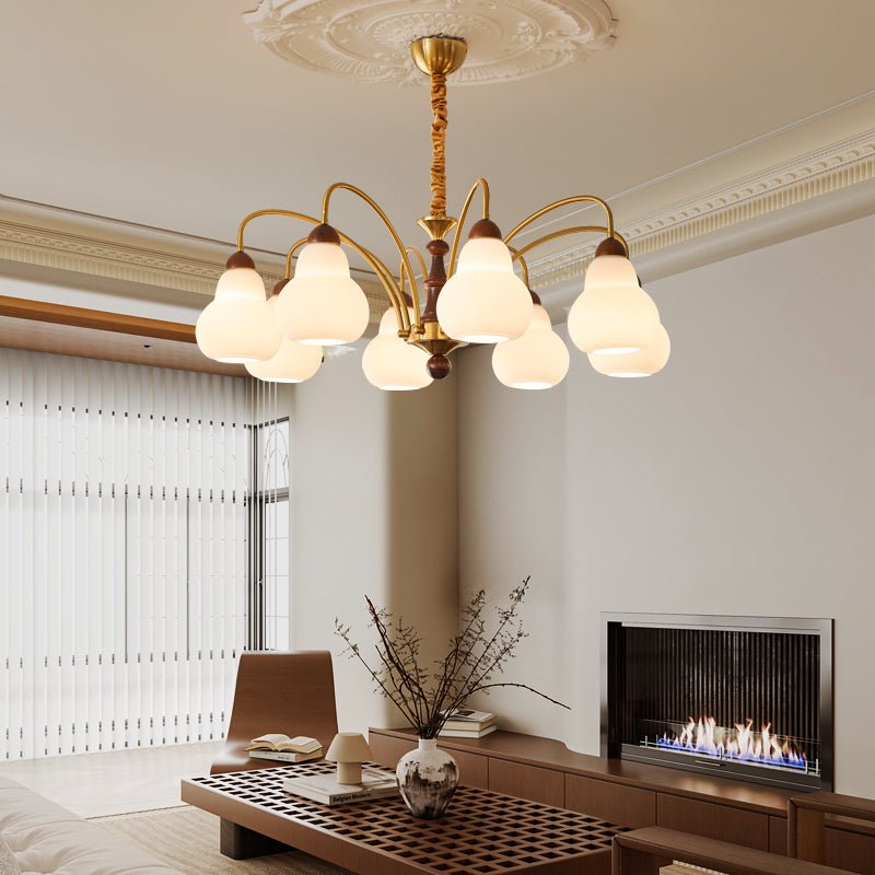 Novelle Traditionele Elegantie Vintage Hout Kroonluchter