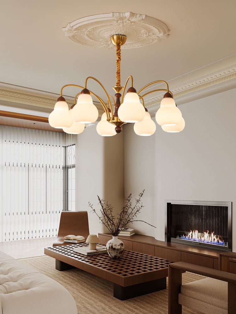 Novelle Traditionele Elegantie Vintage Hout Kroonluchter
